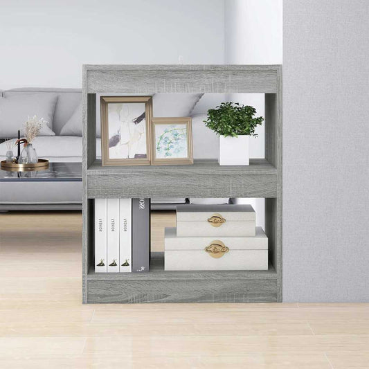 Book Cabinet | Grey sonoma | Engineered wood | Medium | Book Cabinet