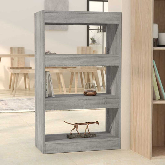 Book Cabinet | Grey sonoma | Engineered wood | Medium | Book Cabinet