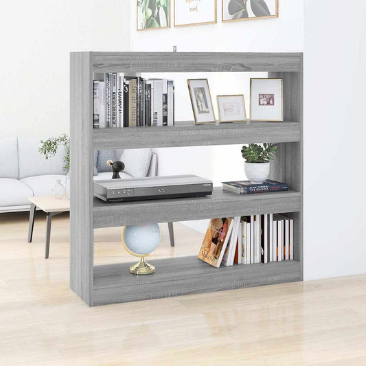 Book Cabinet | Grey Sonoma | Engineered wood | 100x30x103 cm