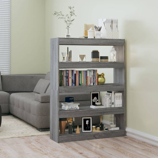 Book Cabinet | Grey sonoma | Engineered wood | Medium | Book Cabinet