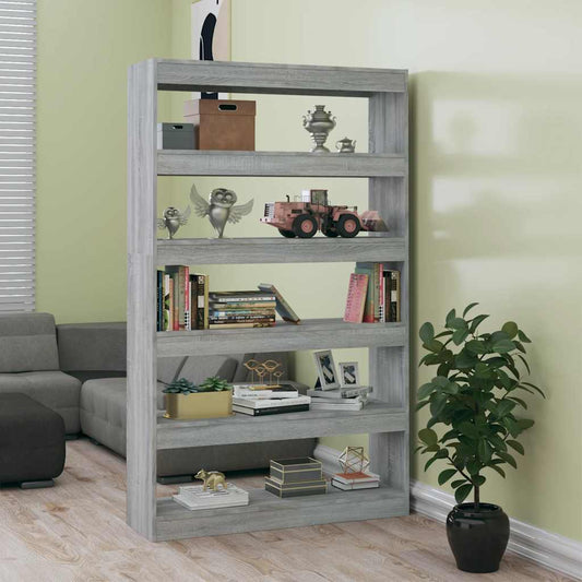 Book Cabinet | Grey sonoma | Engineered wood | Medium | Book Cabinet