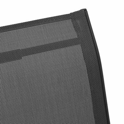 Stackable Garden Chair | Set of 2 | Black | Powder-coated steel | Medium