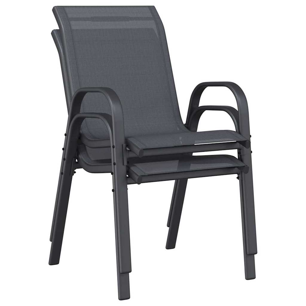 Stackable Garden Chair | Set of 2 | Stackable Chairs | Rectangular