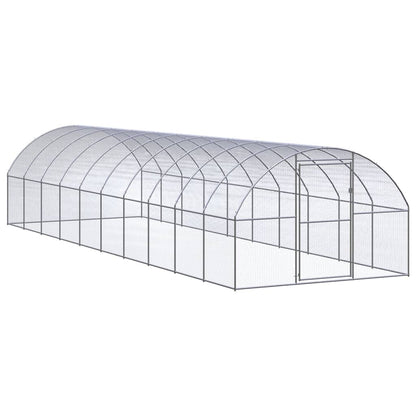 Chicken Coop Silver Galvanized steel Large Tough Chicken Coop