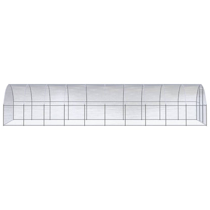 Chicken Coop Silver Galvanized steel Large Tough Chicken Coop