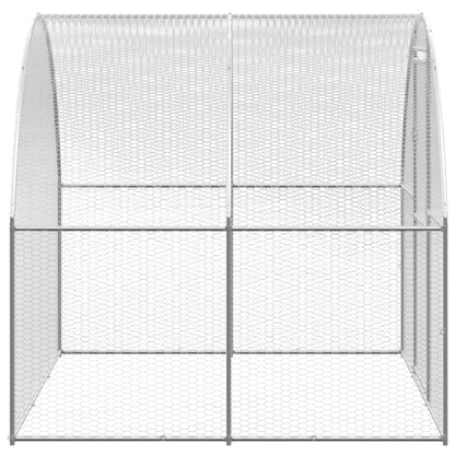 Chicken Coop Silver Galvanized steel Large Tough Chicken Coop