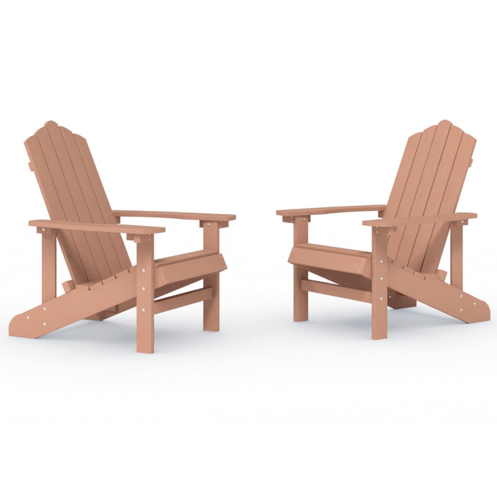 Garden Chair | Brown | HDPE | Standard | Durable | Adirondack Chair