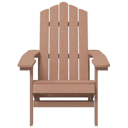 Garden Chair | Brown | HDPE | Standard | Durable | Adirondack Chair