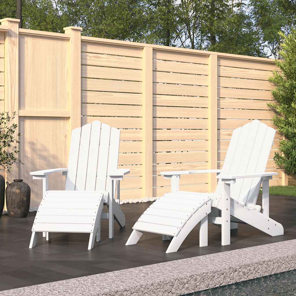 Garden Chair | White | HDPE (High Density Polyethylene), Steel | Standard