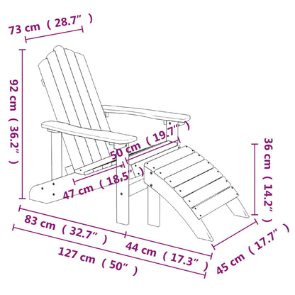 Garden Chair | Anthracite | HDPE (High Density Polyethylene), Steel
