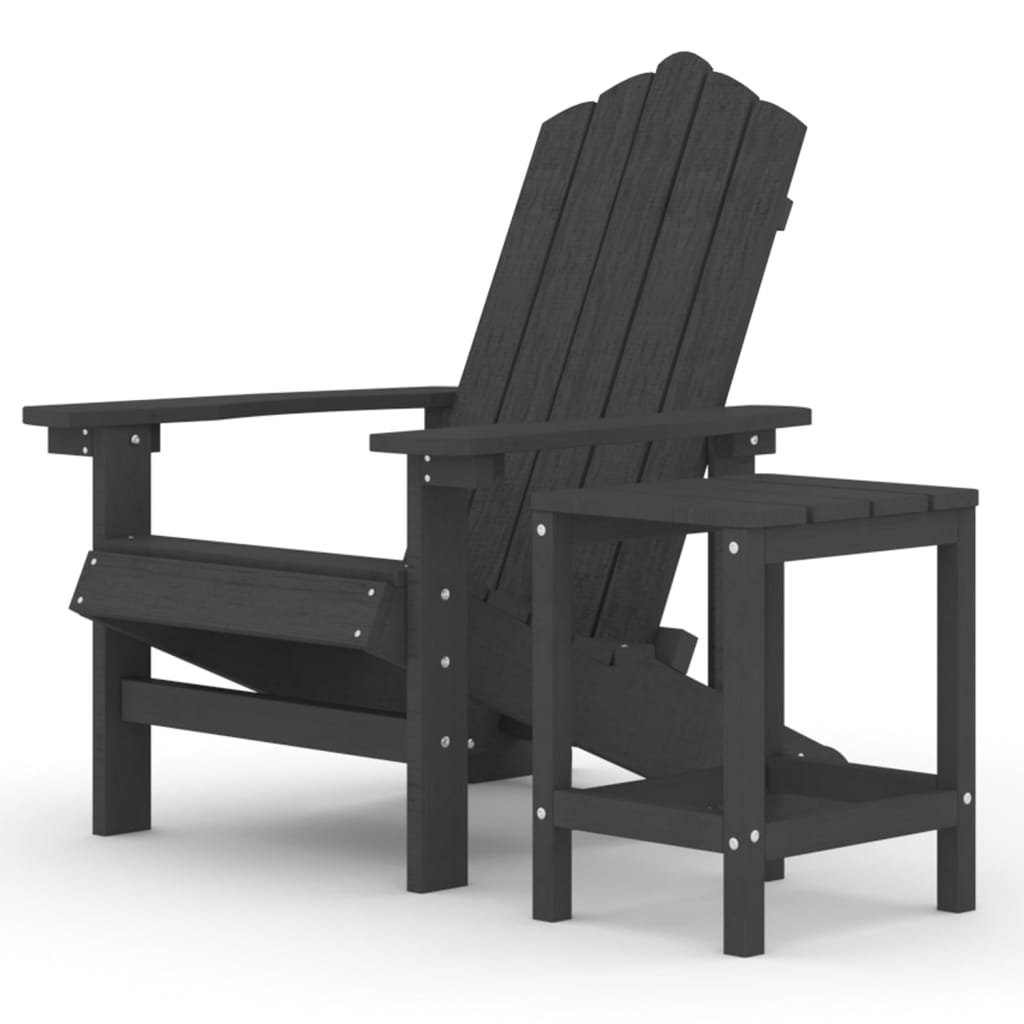 Garden Chair | Anthracite | HDPE (High Density Polyethylene), steel