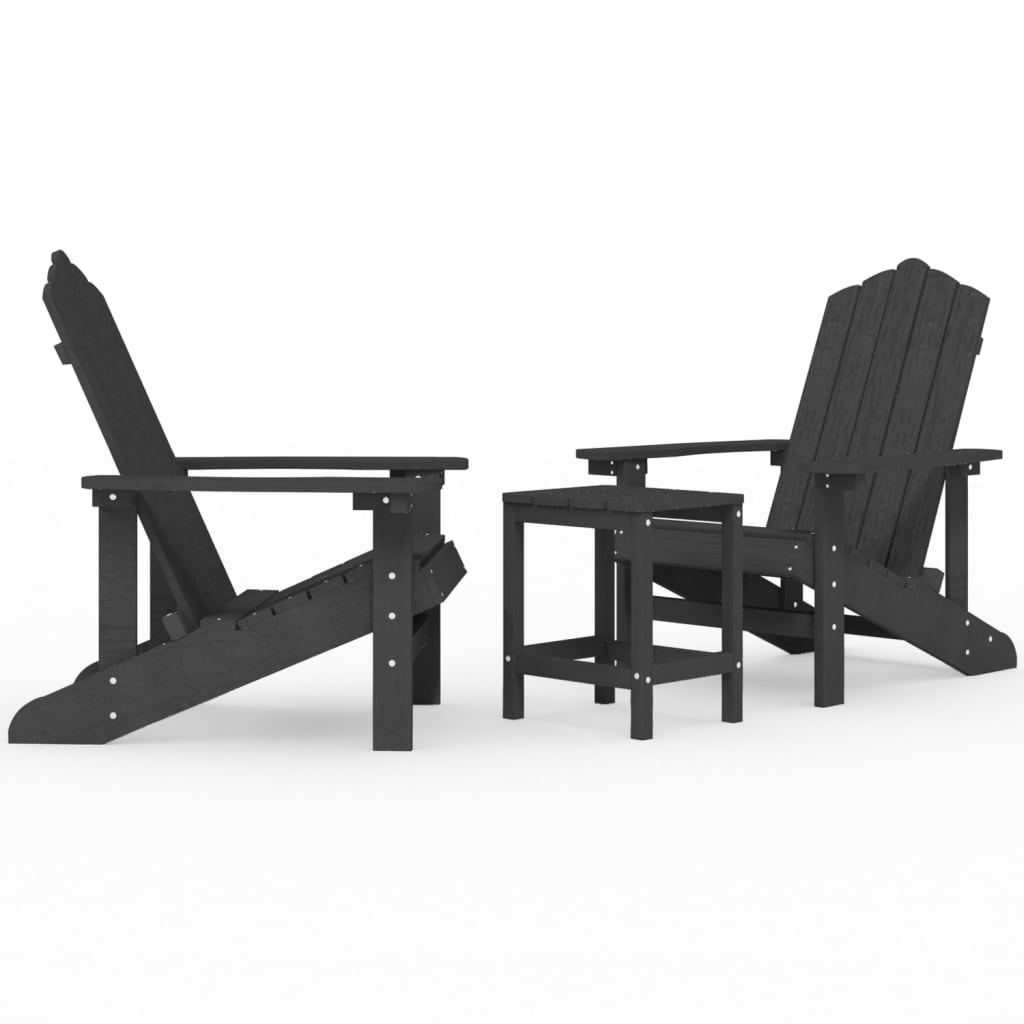 Garden Chair | Anthracite | High Density Polyethylene (HDPE), Steel