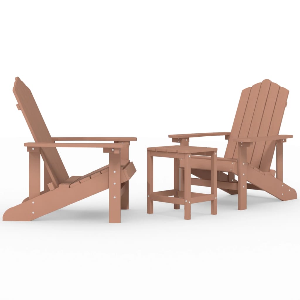 Garden Chair | Brown | HDPE (High Density Polyethylene), steel | Medium