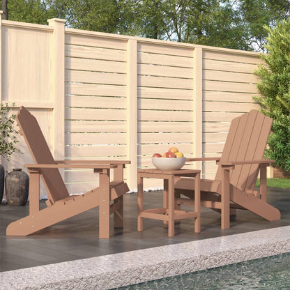 Garden Chair | Brown | HDPE (High Density Polyethylene), steel | Medium