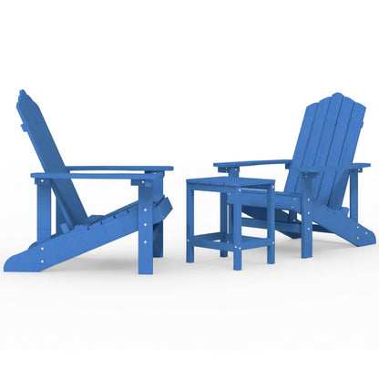 Garden Chair | Aqua blue | HDPE (High Density Polyethylene), steel