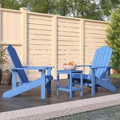 Garden Chair | Aqua blue | HDPE (High Density Polyethylene), steel