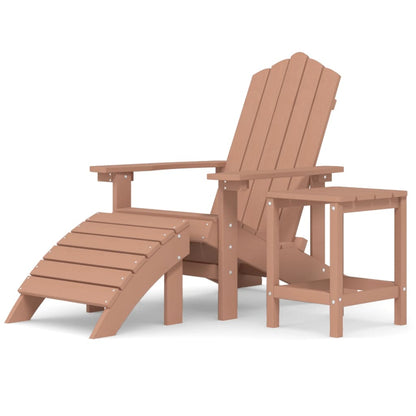 Garden Chair | Brown | HDPE (High Density Polyethylene), steel