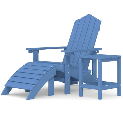 Garden Chair | Aqua Blue | HDPE | Medium | Detachable | Adirondack Chair