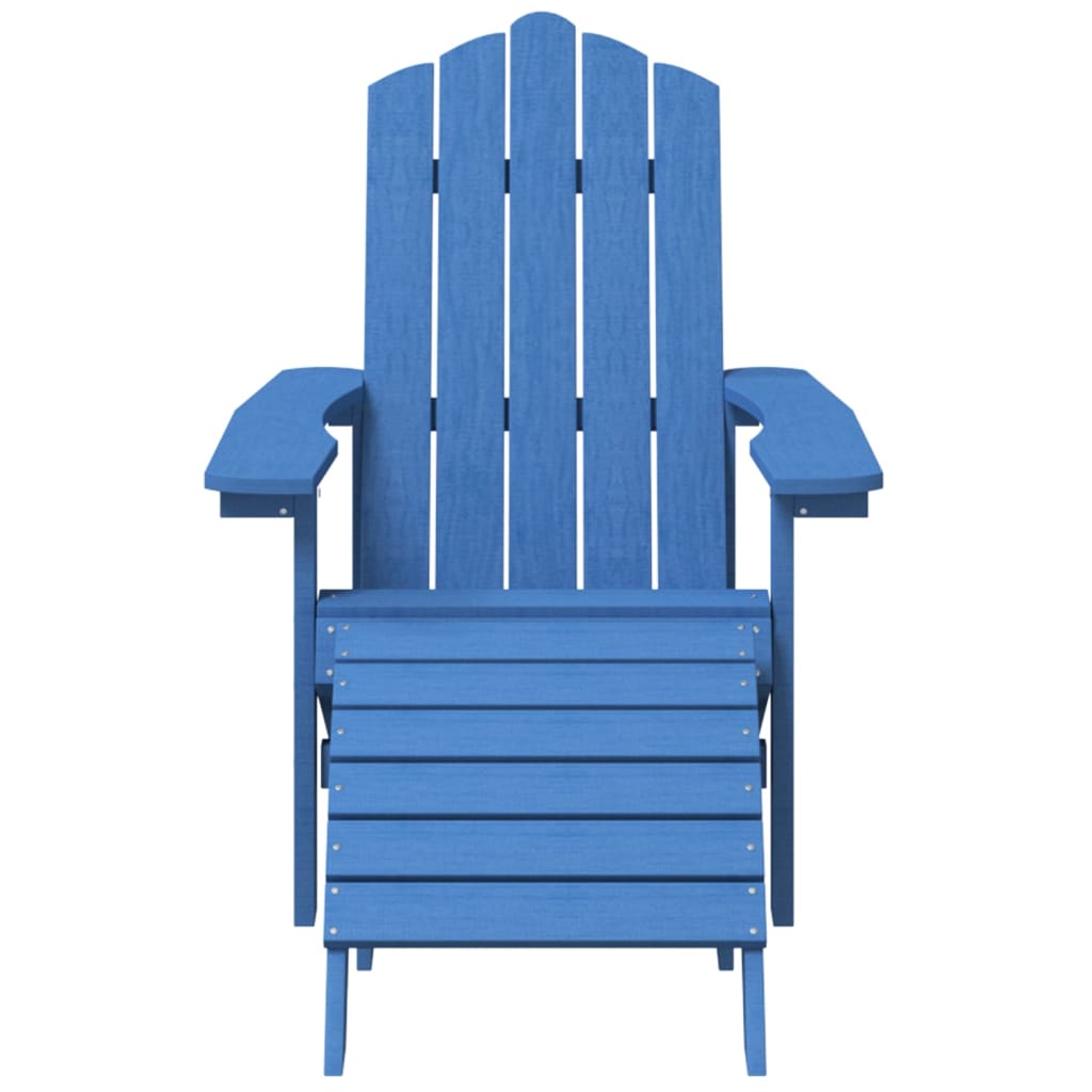 Garden Chair | Aqua Blue | HDPE | Medium | Detachable | Adirondack Chair