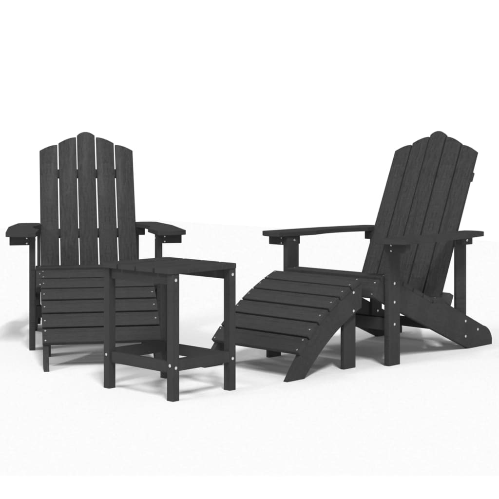 Garden Chair | Anthracite | HDPE (High Density Polyethylene), steel