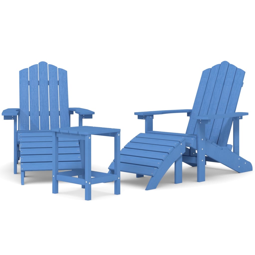 Garden Chair | Aqua Blue | HDPE (High Density Polyethylene) | Medium