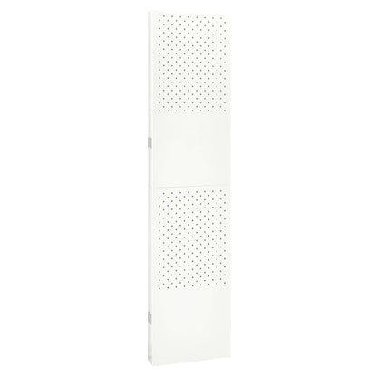 vidaXL 4-Panel Room Dividers 2 pcs White 63"x70.9" Steel