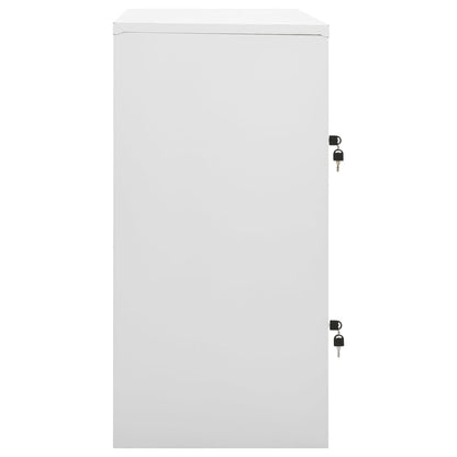 Locker Cabinets 2 pcs Light Grey and Green 90x45x92.5 cm Steel