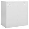 Locker Cabinets 2 pcs Light Grey and Green 90x45x92.5 cm Steel