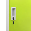 Locker Cabinets 2 pcs Light Grey and Green 90x45x92.5 cm Steel