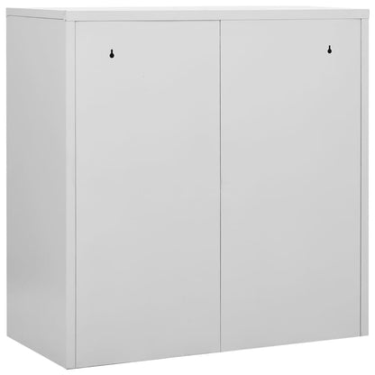 Locker Cabinet | Set of 2 | Light grey and blue | Steel