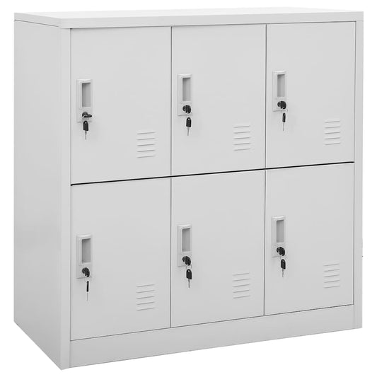 Locker Cabinet | Set of 5 | Light grey | Steel | Medium | Locker Cabinet
