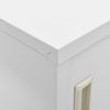 Locker Cabinets 2 pcs Light Grey 90x45x92.5 cm Steel