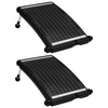 Curved Pool Solar Heating Panels 2 pcs 72.5x46 cm