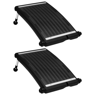 Curved Pool Solar Heating Panels 2 pcs 72.5x46 cm