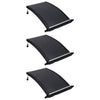 Curved Pool Solar Heating Panels 3 pcs 110x65 cm