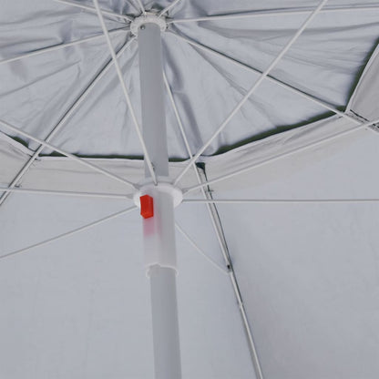 Beach Umbrella with Side Walls Green 215 cm