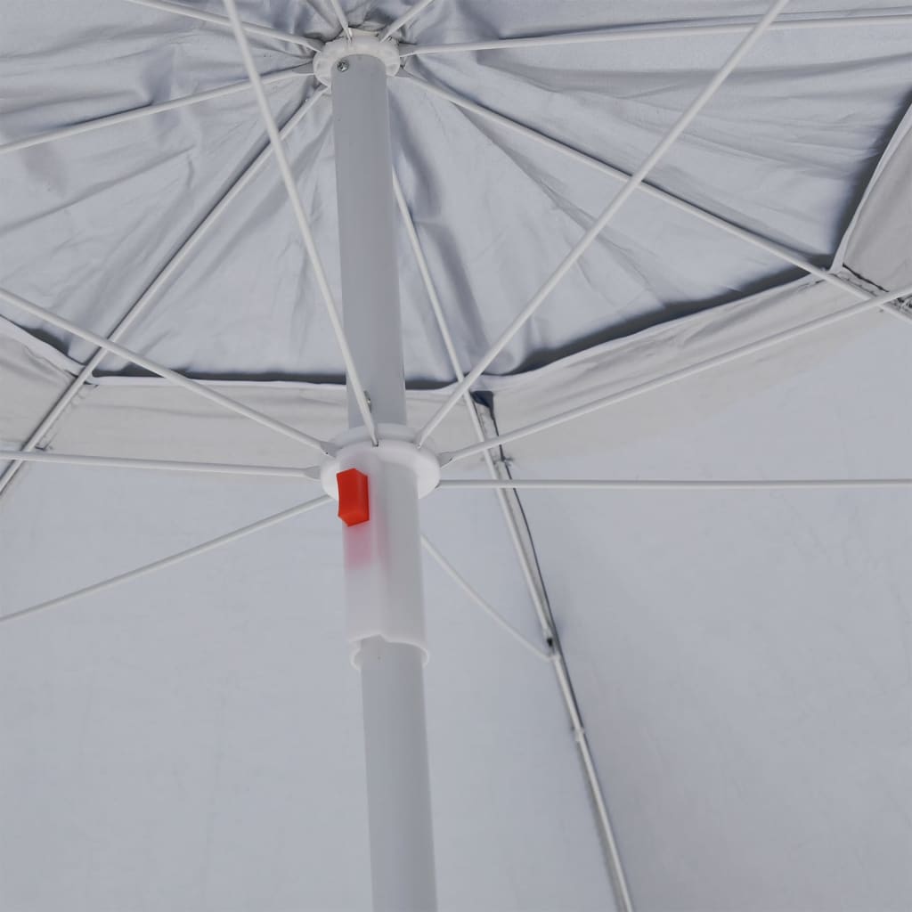 Beach Umbrella with Side Walls Anthracite 215 cm