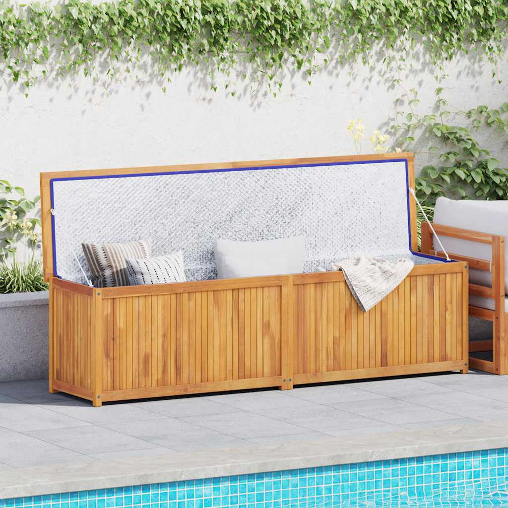 318735 vidaXL Garden Box 200x50x55 cm Solid Wood Teak