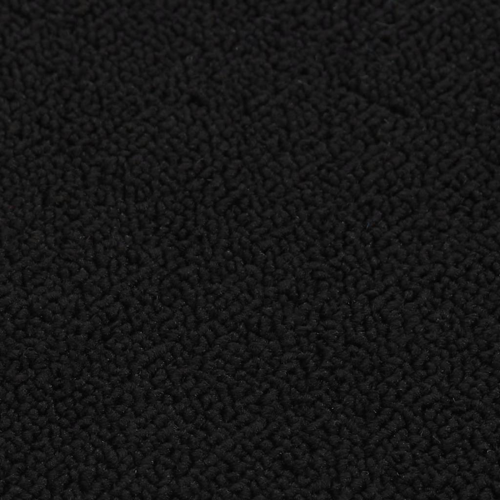 Stair Mat | Set of 15 | Black | 100% Polypropylene | 20 x 75 cm
