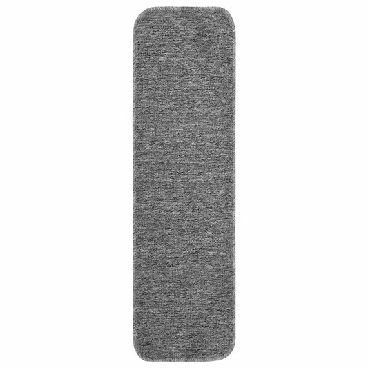 Stair Mat | Set of 15 | Grey | 100% Polypropylene | 75 x 20 cm