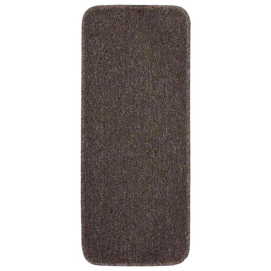 Stair Mat | Set of 15 | Brown | 100% PP | 25 x 60 cm | Non-slip