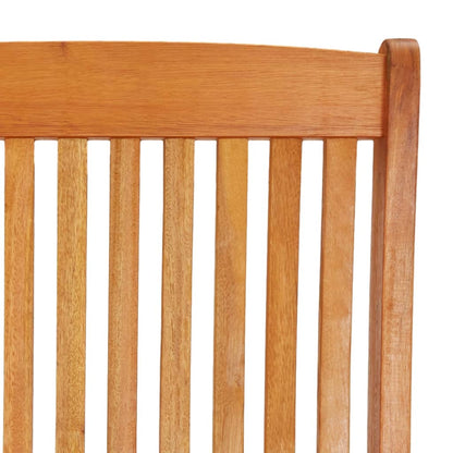 Folding Patio Chairs with Footrests 2 pcs Solid Wood Eucalyptus