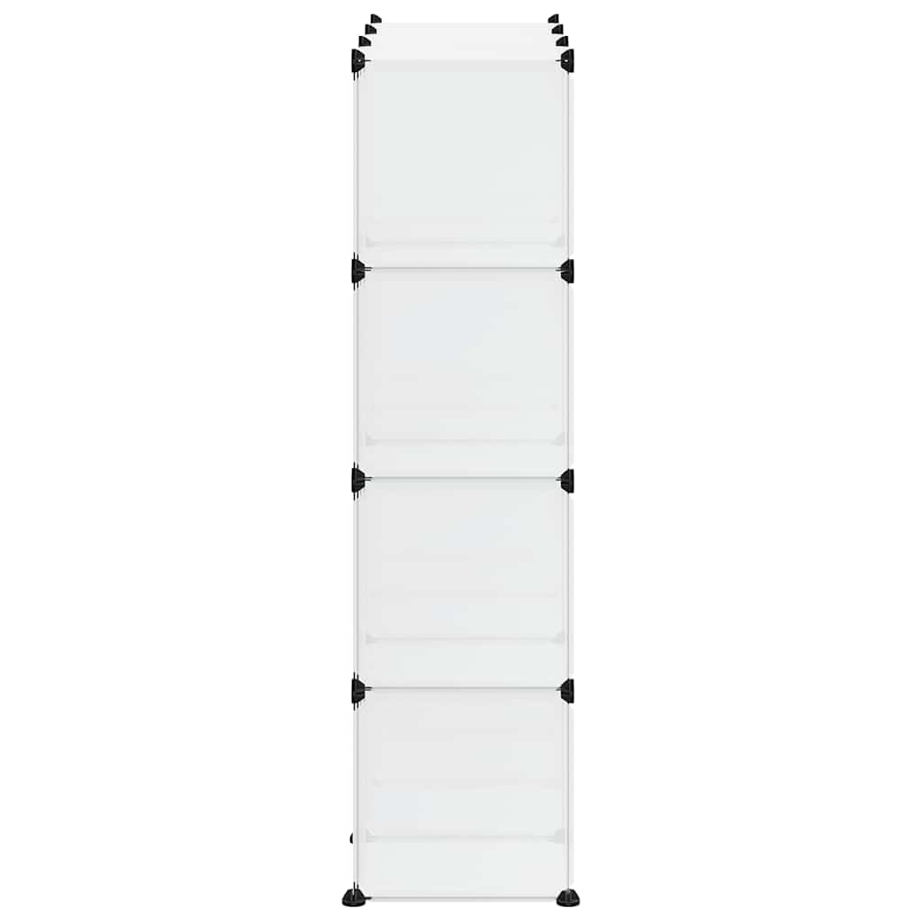 Storage Cube Organiser with 12 Cubes Transparent PP