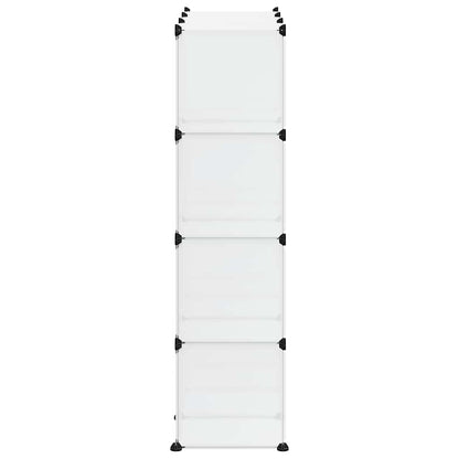 Storage Cube Organiser with 12 Cubes Transparent PP