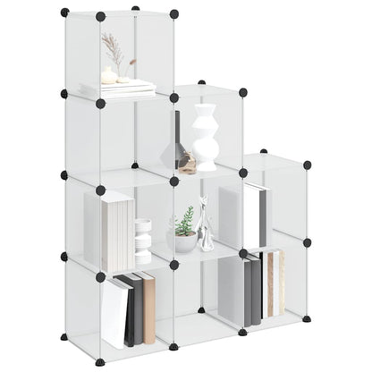 Storage Cube Organiser with 9 Cubes Transparent PP
