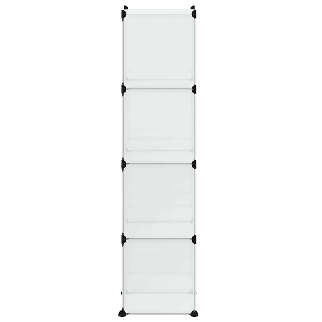 Storage Cube Organiser with 9 Cubes Transparent PP