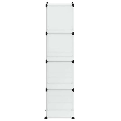 Storage Cube Organiser with 9 Cubes Transparent PP