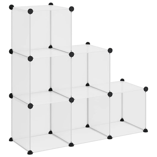Storage Cube Organiser | Transparent | PP (Polypropylene), Steel