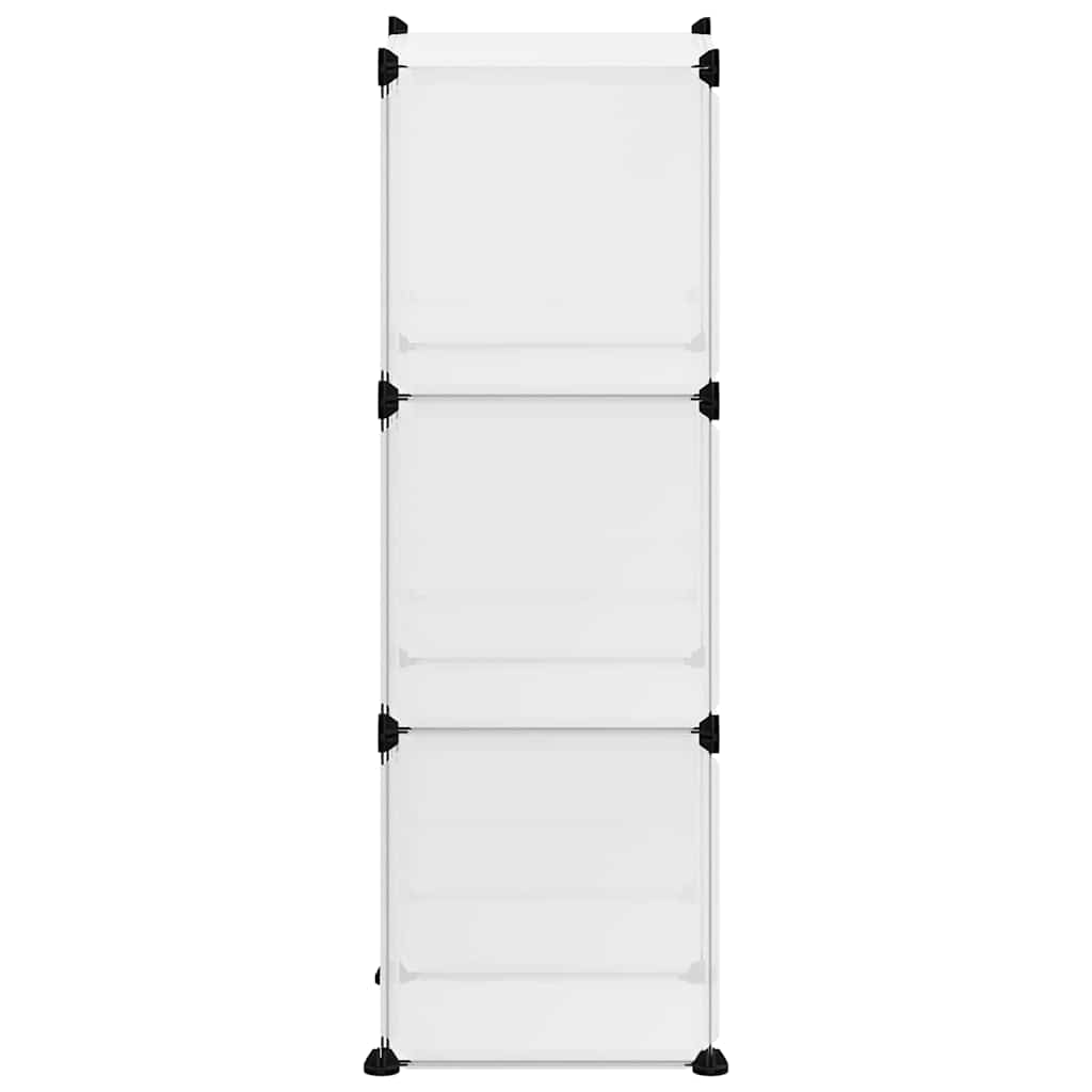 Storage Cube Organiser with 6 Cubes Transparent PP