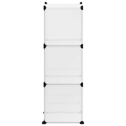 Storage Cube Organiser with 6 Cubes Transparent PP
